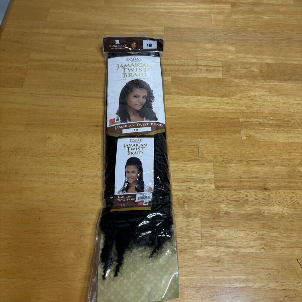 Freetress Equal Jamaican Twist Braid Hair Synthetic Kanekalon Kinky Curly 1B
